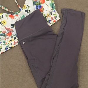 Fabletics Mesh dusty purple high waist leggings 💜